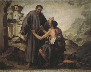 Bartolome Esteban Murillo Brother Juniper and the Beggar (mk05) Spain oil painting art